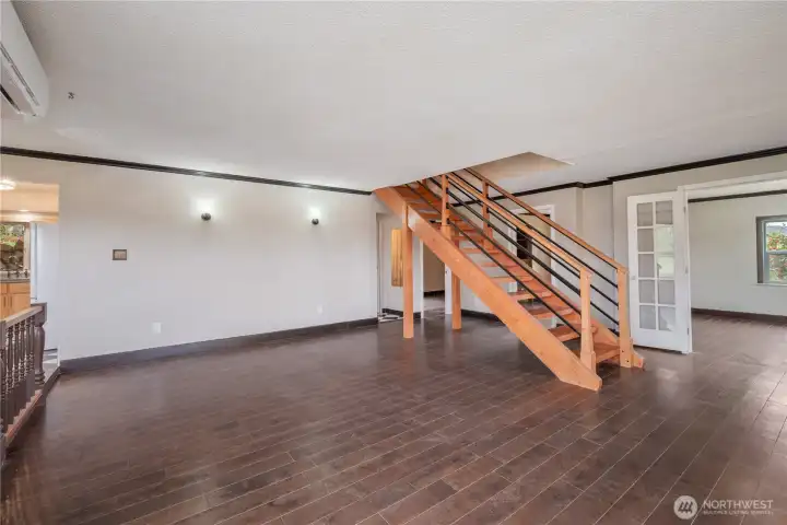 New windows let natural light flow into the living space