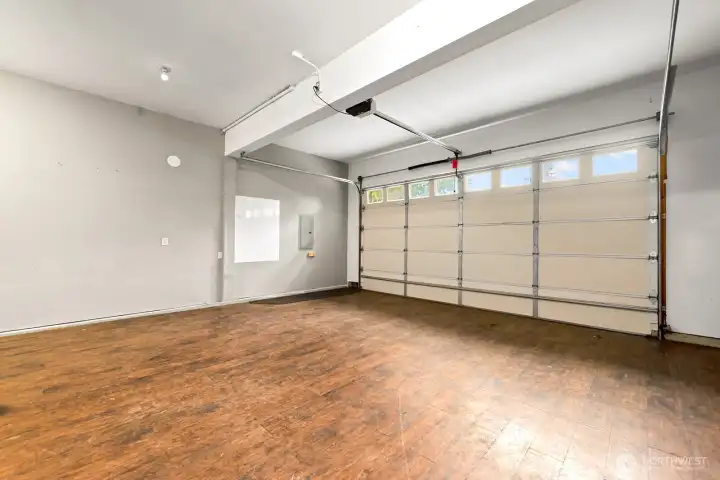 Engineered wood flooring in garage- perhaps use as gaming room?
