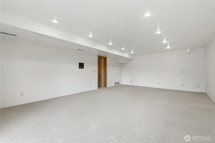 Different views of the spacious daylight basement highlight its versatility Different views of the spacious daylight basement highlight its versatility