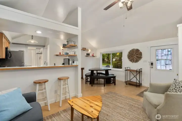 Open concept ADU filled with natural light and inviting living spaces