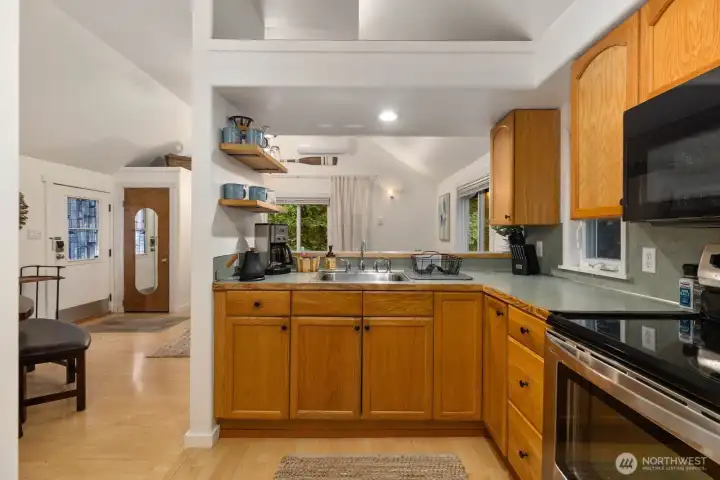 Spacious guest kitchen, designed for gathering, cooking, and connection