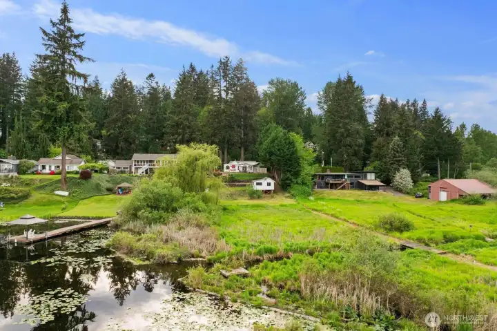 120 feet of low bank waterfront and a groomed path to the waters edge create the ultimate cottage lake lifestyle
