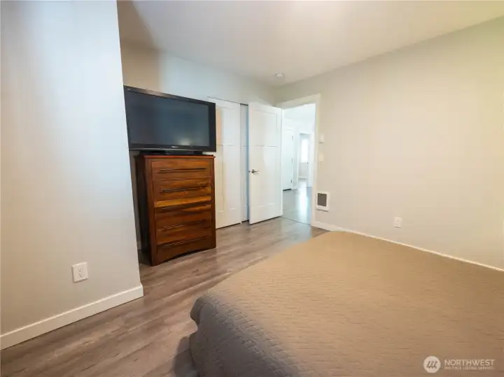 One of two bedrooms