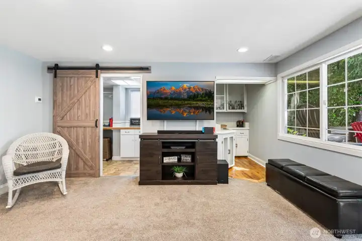 This home is designed to host your next gathering with a wet bar in the lower living room! This home is designed to host your next gathering with a wet bar in the lower living room!