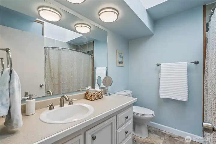 Upstairs full guest bathroom Upstairs full guest bathroom