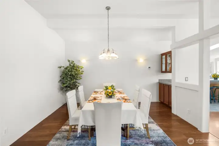 Large dedicated dining space off of the kitchen Large dedicated dining space off of the kitchen