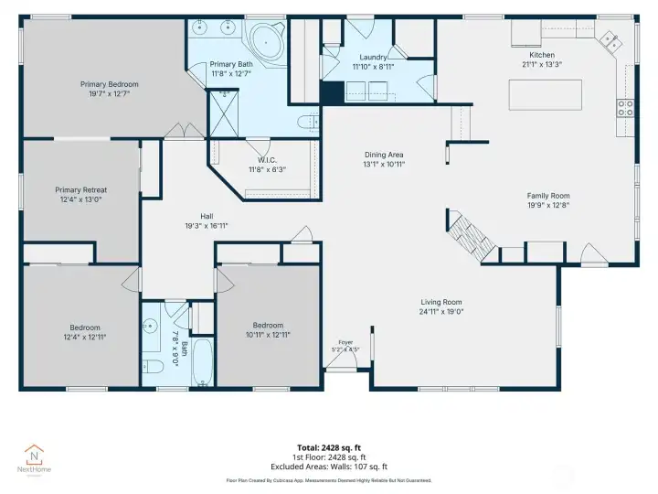 Main home floor plan Main home floor plan