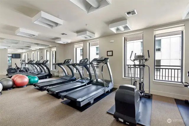 Community Perks - workout room . .