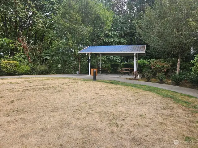 Coved picnic area.