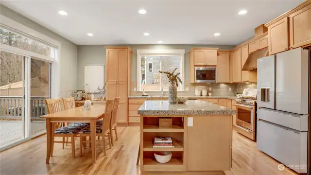 Gorgeous kitchen for any  home chef.  All stainless steel appliances