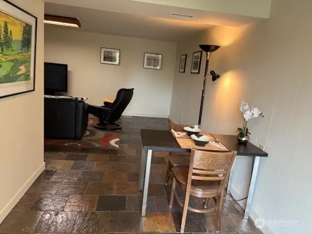 Entrance off the down stairs slider