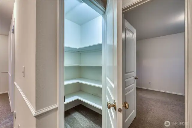 Storage closet upstairs