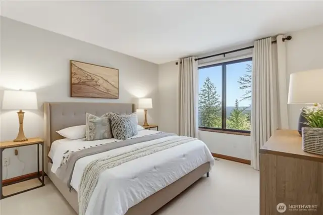 #5 Extra-large bedroom with walk-in closet.