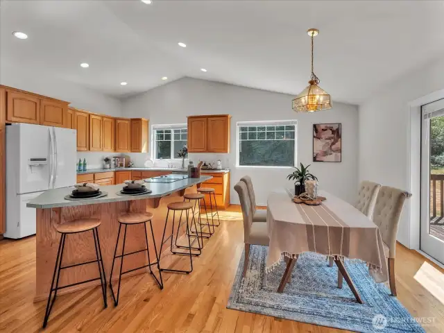 spacious kitchen with newer applicances.