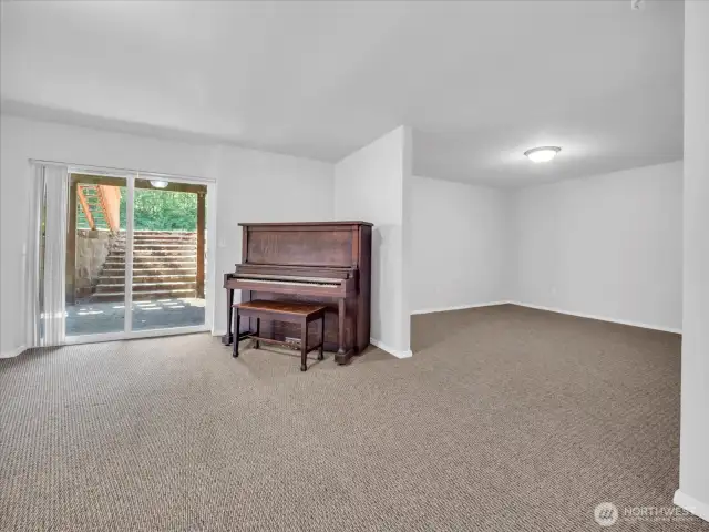 Additional bonus space of rec room.
