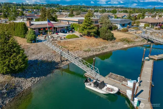 Boaters delight, special Birch Bay Village home and 50 ft +/- dock. One of only a handful in Birch Bay Village. Birch Bay Village is a gated community near the Canadian Border. Less than two hours from Seattle and 36 miles from Vancouver BC Canada.