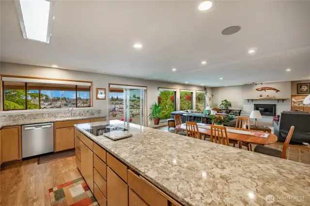 Special view from the kitchen area
