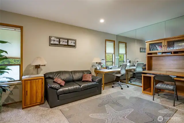 3rd bedroom on the main level is currently used as an office.
