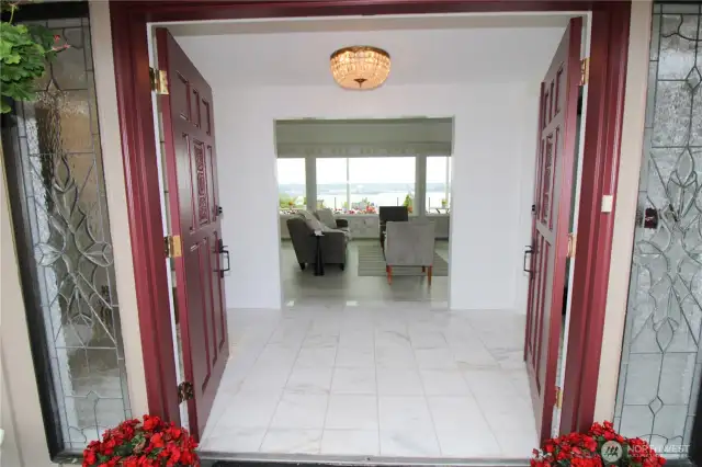 This stunning property offers an elegant marble entry and epic views from the moment you enter