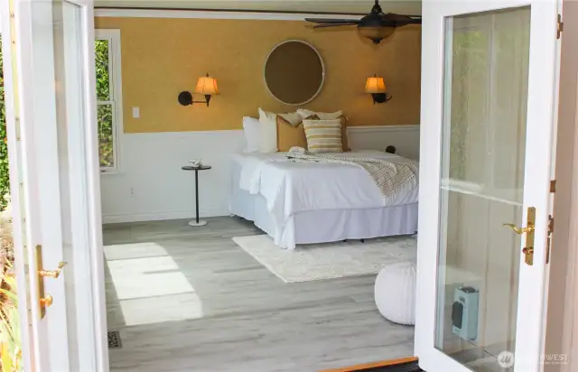 Wake up each morning with a view of the Sound and private access to the patio