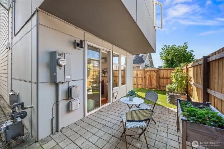 Private, wraparound yard and patio.