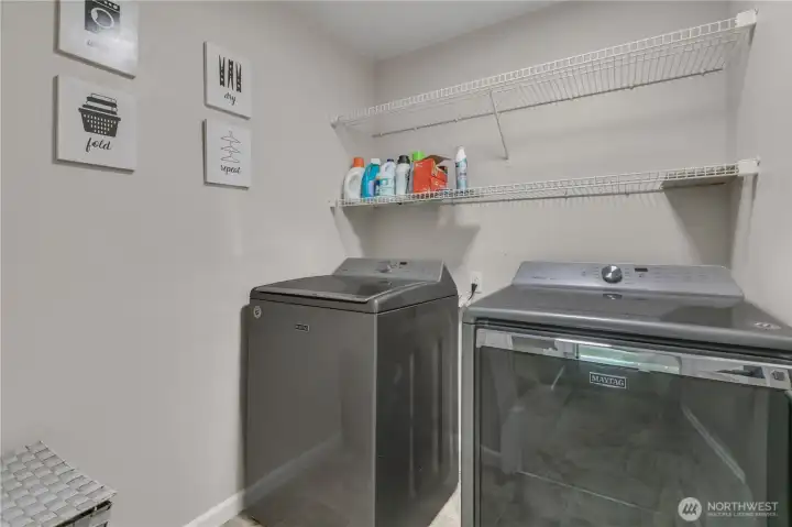 Laundry day made easy! Washer and dryer are also included!