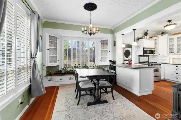 Dining area ready for cozy dinners or hosting friends