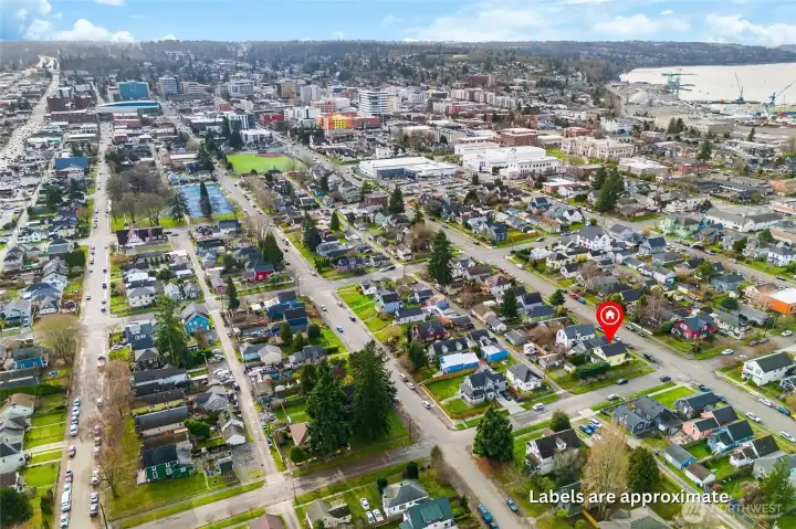 Minutes to waterfront parks and trails