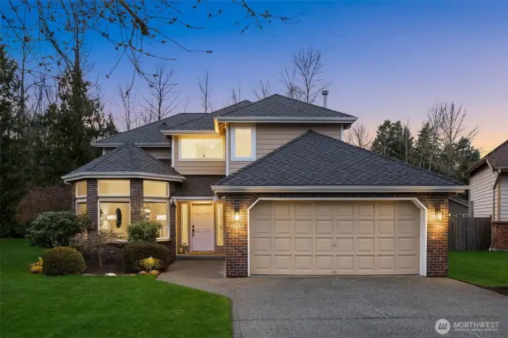 generous 2-car garage with storage
