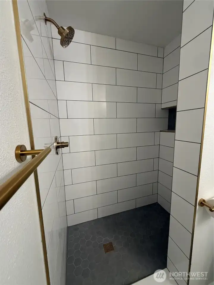 Downstairs bathroom shower