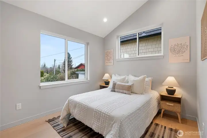 Second bedroom on the upper floor.