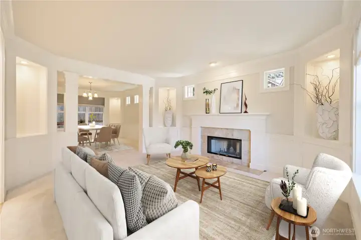 Formal room off right of entry way