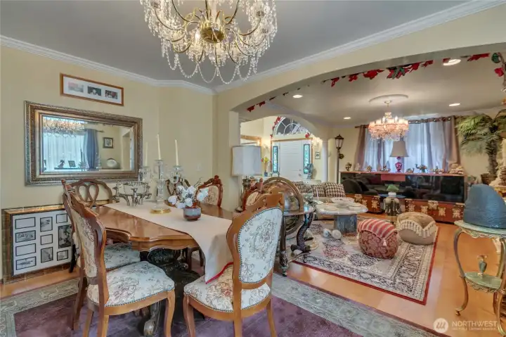 Formal dining room, perfect for entertaining.