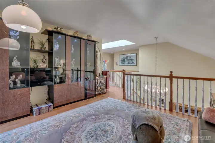 Flexible loft space adds comfort and functionality upstairs.