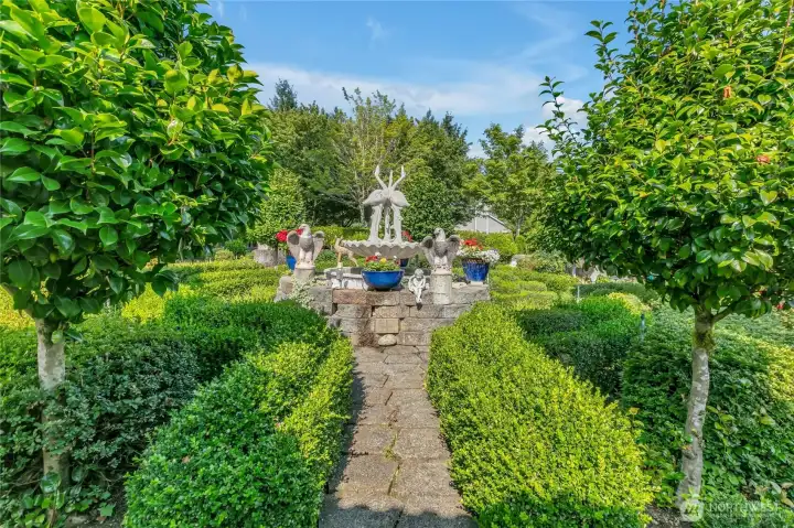 Meticulously landscaped grounds