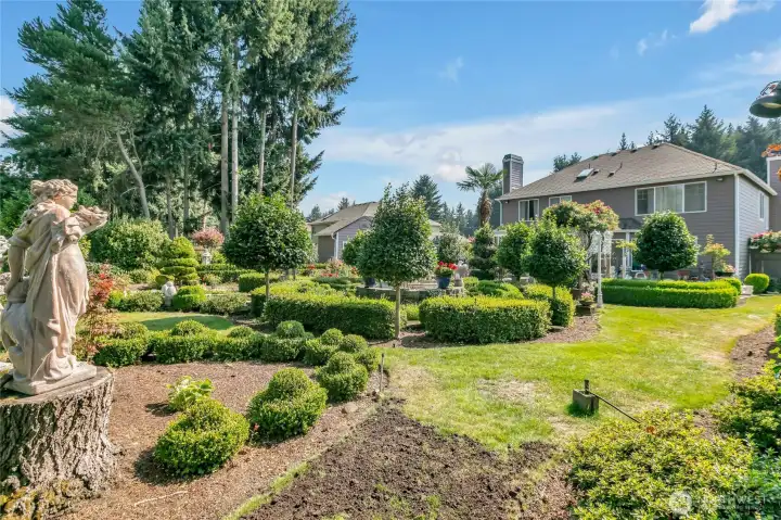 Meticulously landscaped grounds