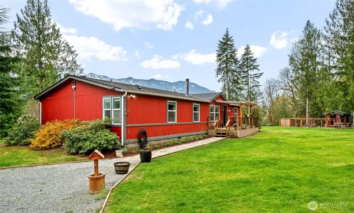 BUILD your OWN HOBBY FARM, you've got a great start w/ this amazing chicken coop in the back of this photo