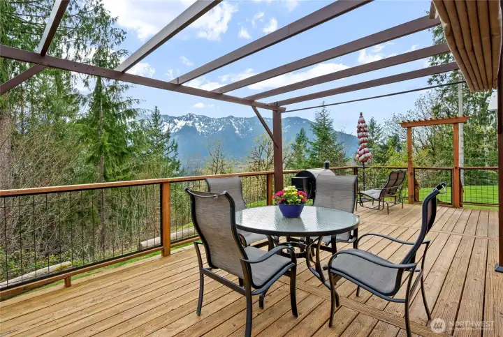 Back deck, covered.  14 x 20