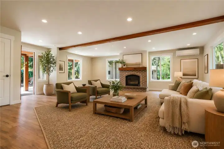 Main living area Virtually Staged