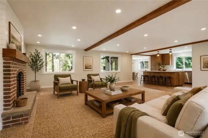 Main Living Area Virtually Staged