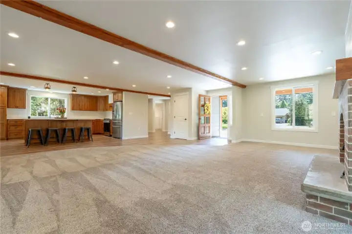 Main living area looking back at the main entry