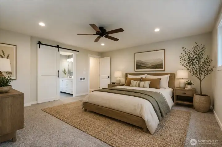 Primary Bedroom Virtually Staged