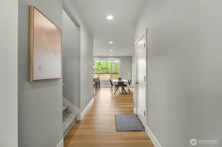 Enter into pnw living, with greenbelt views from your entry way.