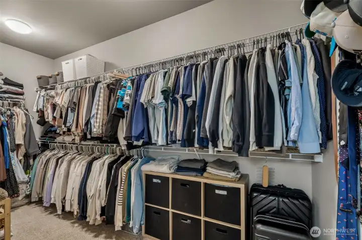 Large walk in closet.. it just keeps going!