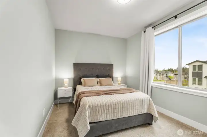 Upstairs hallway bedroom.