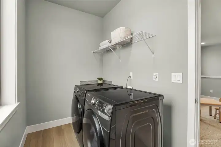 Utilities/laundry room with plenty of light!