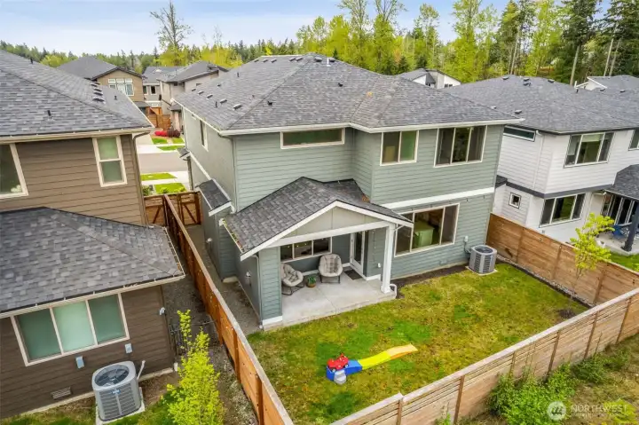 Private backyard retreat.