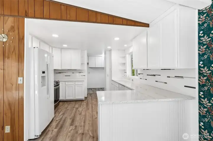 Beautifully remodeled kitchen with new appliances