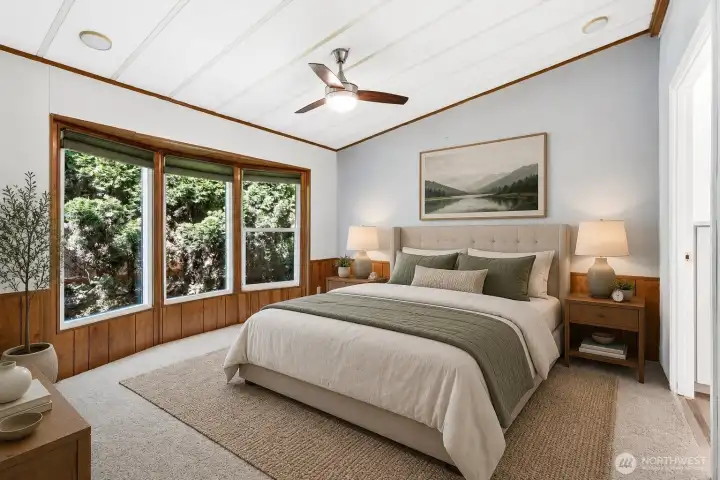 Primary bedroom (virtually staged)