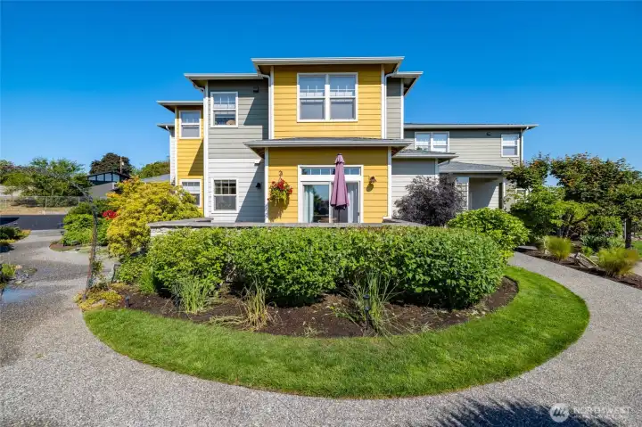Lower unit with private patio...